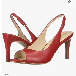 Cole Haan Women's Maya Sling Back Pump - Red, 7.5